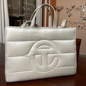 Grey Medium Puff Shopper